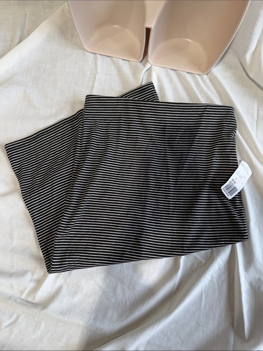 Striped Black and White Skirt